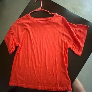 ruffled arm blouses, size M